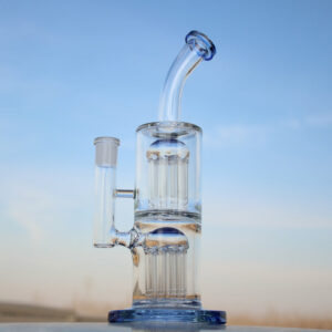 Shop Glass Straight Water Pipe w/ Dual Arm Percolators 10.6