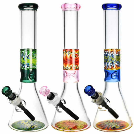 Shop Sentience Wig Wag Beaker Water Pipe -14.75" in australian