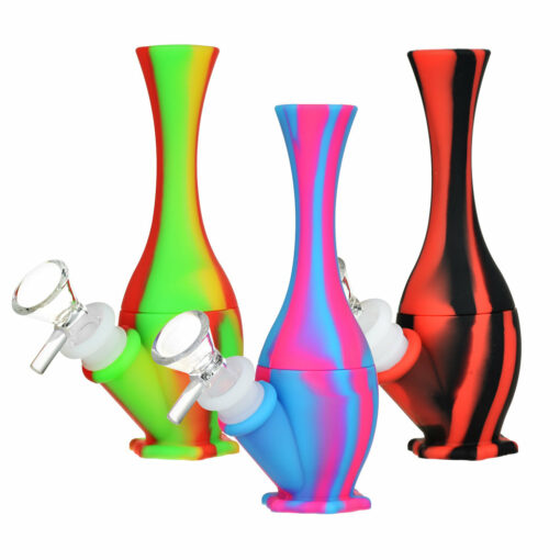 Shop Vase Silicone Water Pipe - 6.25" / 14mm / Colors Vary in australian