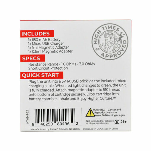Shop High Times easy to use auto draw 510 battery / 650mAh in australian
