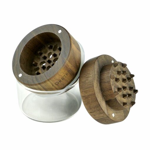 Shop RYOT Solid Wood GR8TR Top w/ Glass Jar in australian